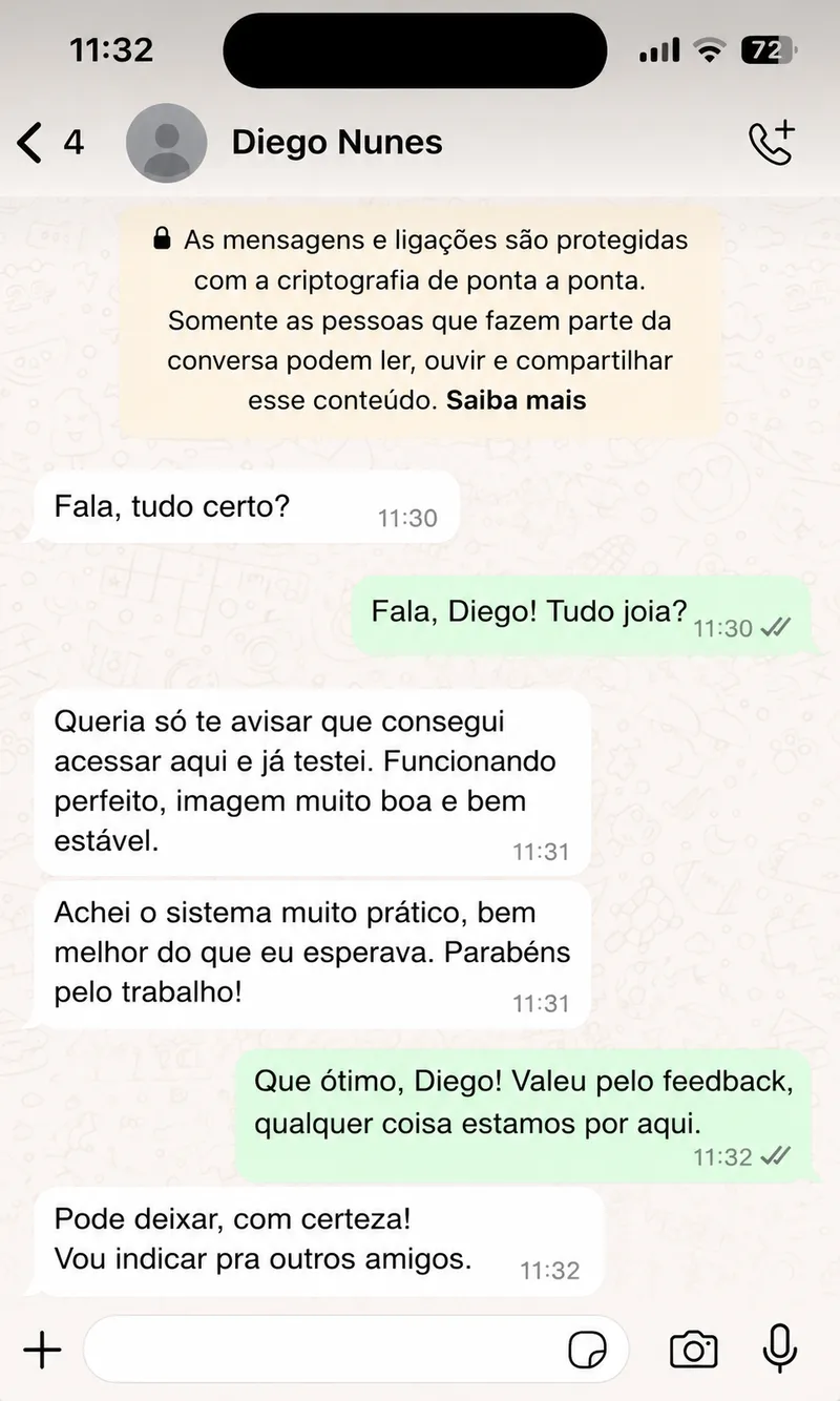 Depoimento de cliente 2